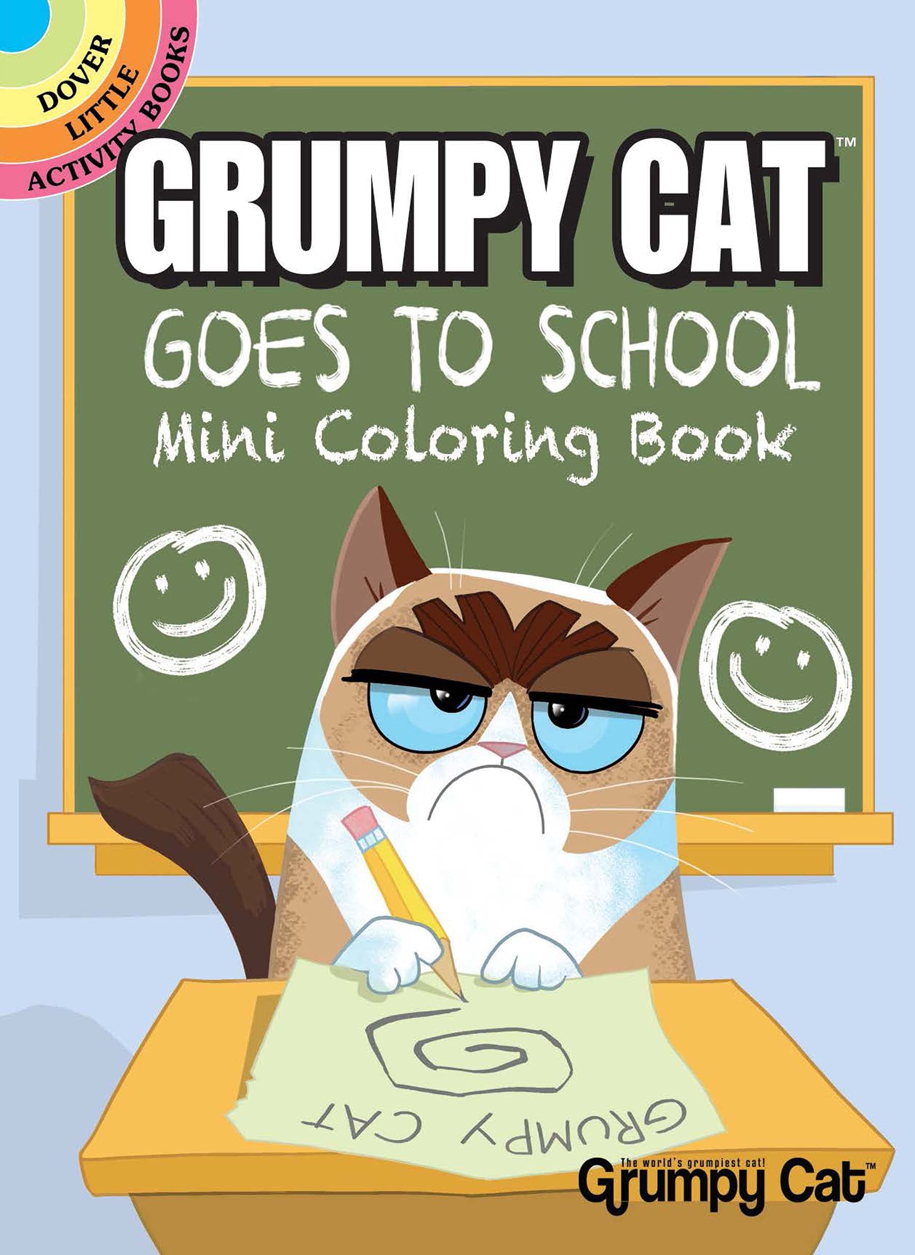 Grumpy Cat Goes to School Mini Coloring Book (Dover)