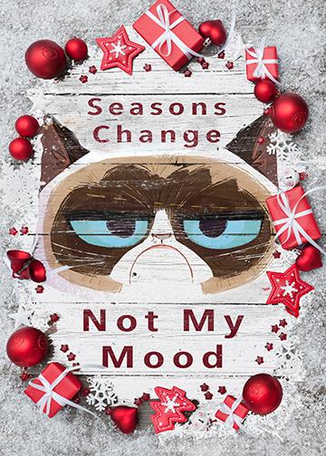 Grumpy Cat Christmas - Doorfoto Door Decor